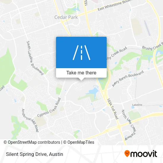 Silent Spring Drive map