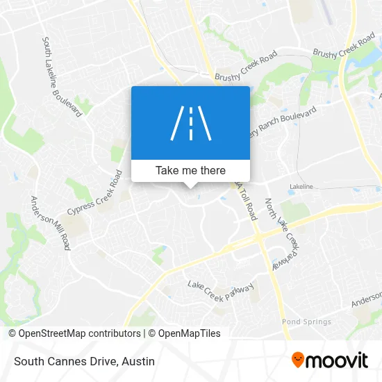 South Cannes Drive map