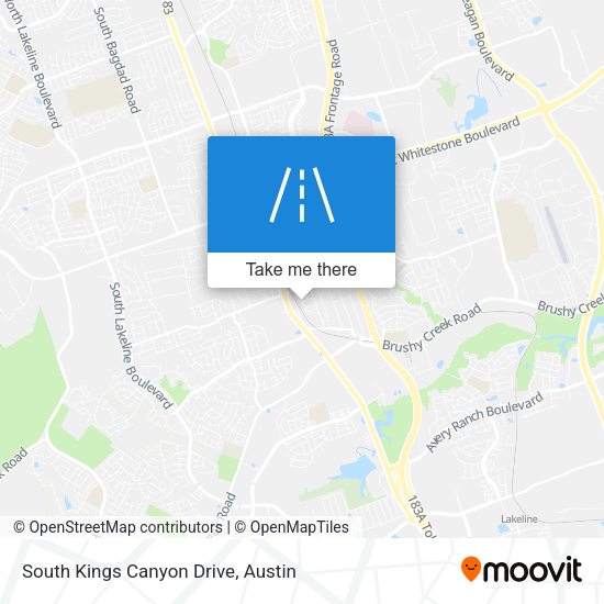 South Kings Canyon Drive map