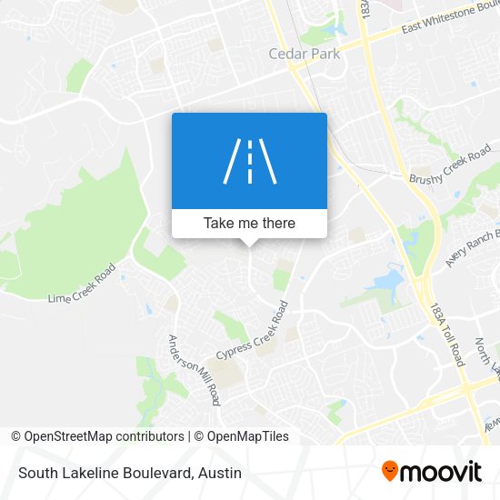 South Lakeline Boulevard map