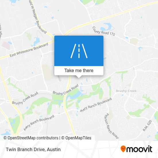 Twin Branch Drive map