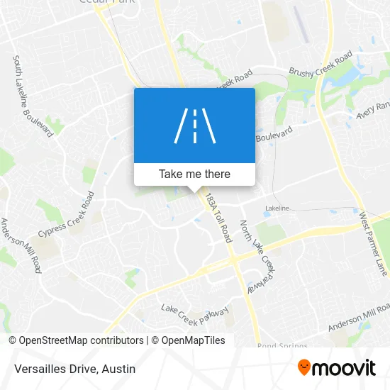 Versailles Drive map