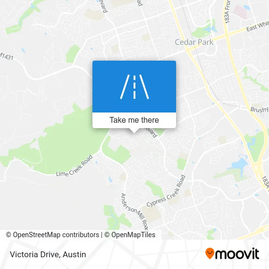 Victoria Drive map