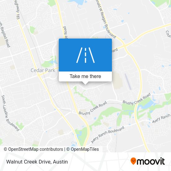 Mapa de Walnut Creek Drive