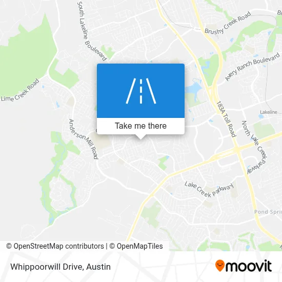 Whippoorwill Drive map