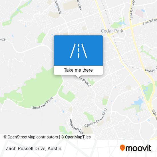 Mapa de Zach Russell Drive