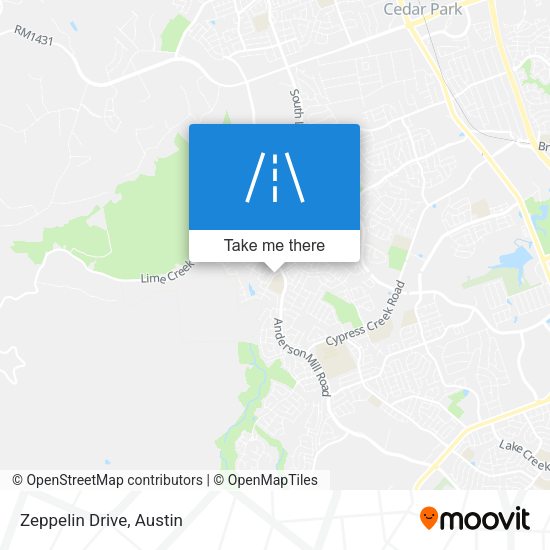 Mapa de Zeppelin Drive