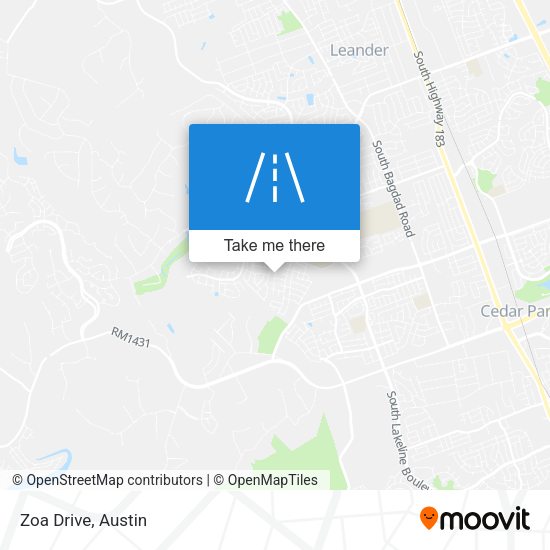 Mapa de Zoa Drive