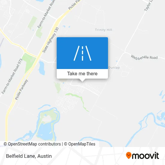 Belfield Lane map