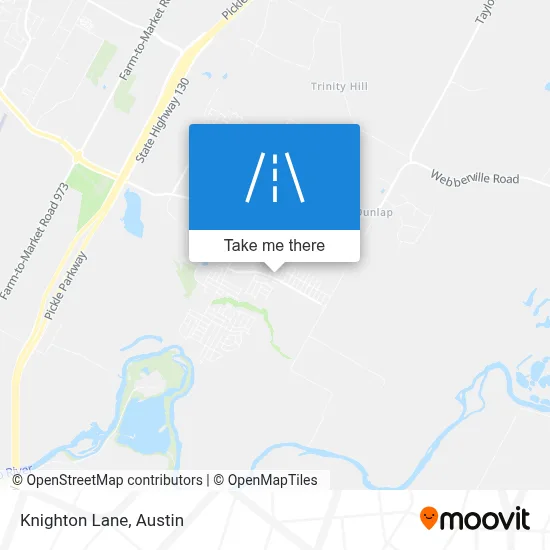 Knighton Lane map