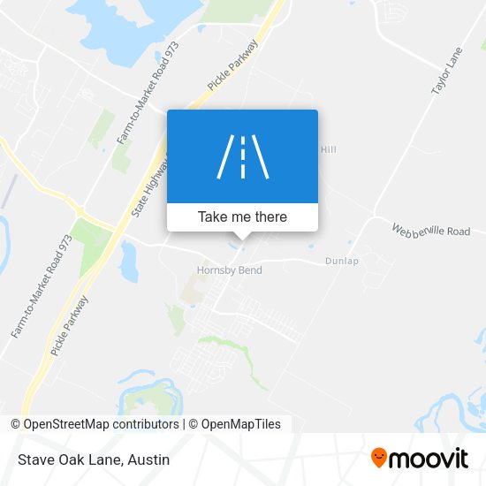Mapa de Stave Oak Lane