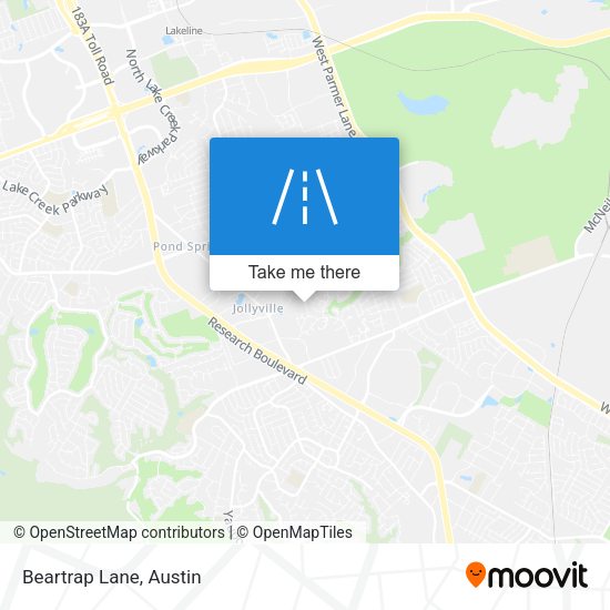 Mapa de Beartrap Lane