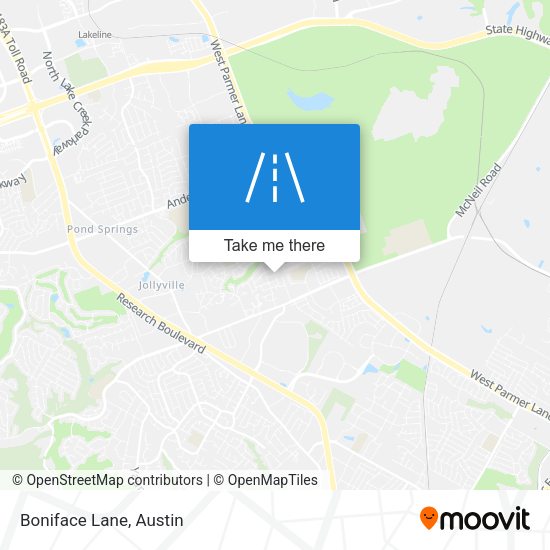 Mapa de Boniface Lane