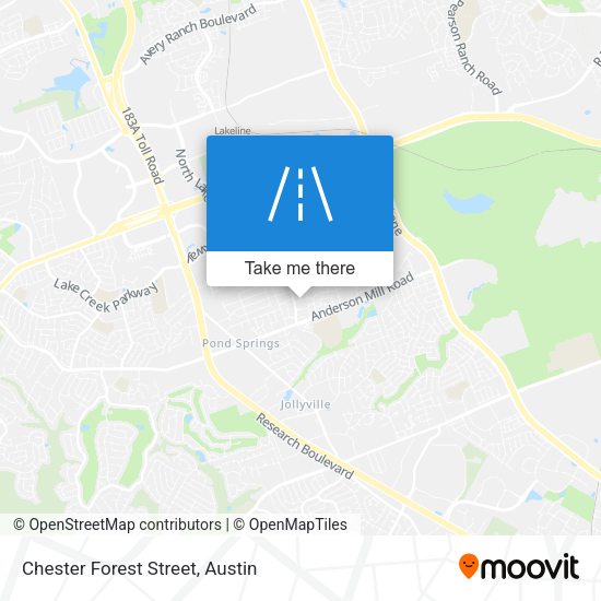 Mapa de Chester Forest Street
