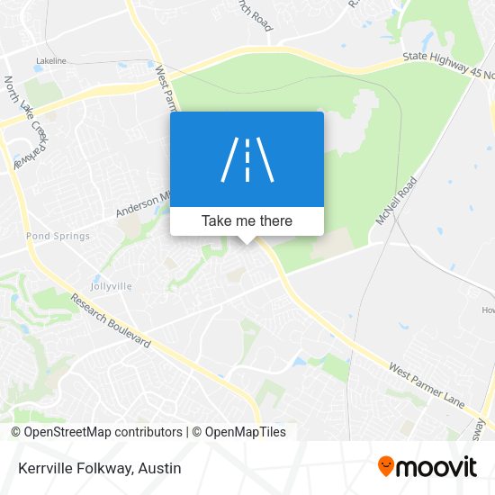 Mapa de Kerrville Folkway