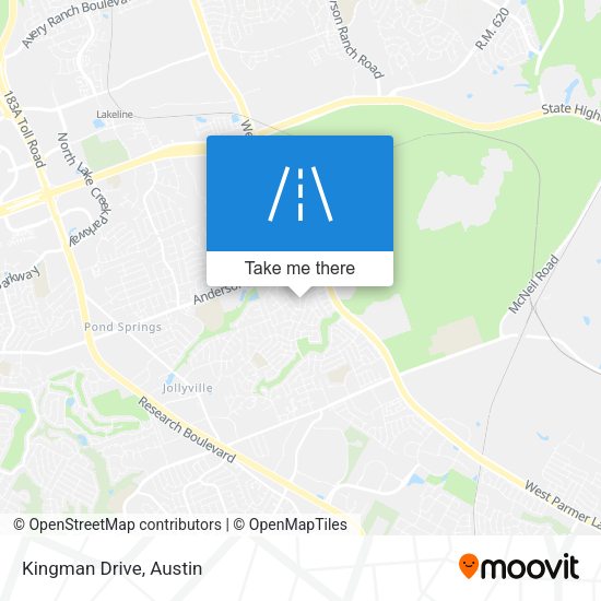 Mapa de Kingman Drive