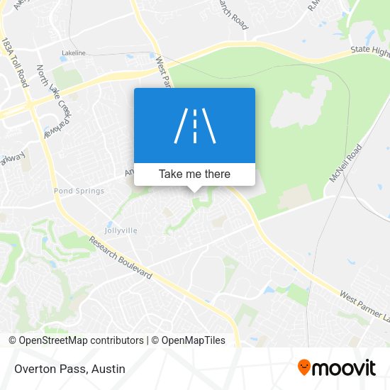 Mapa de Overton Pass