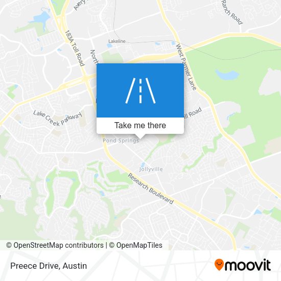 Mapa de Preece Drive