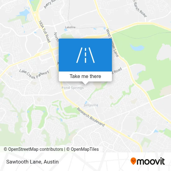 Sawtooth Lane map