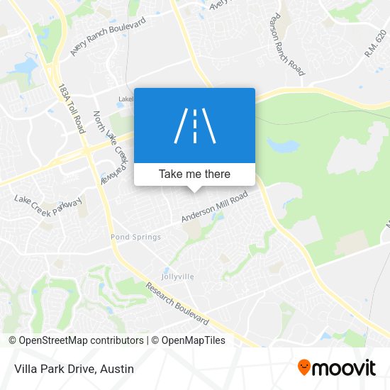 Villa Park Drive map