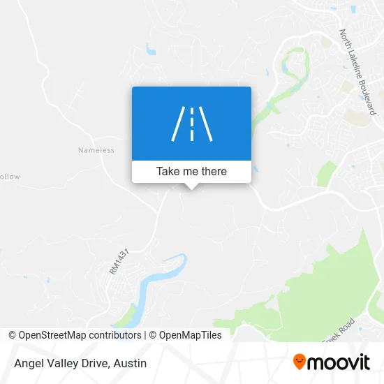 Angel Valley Drive map