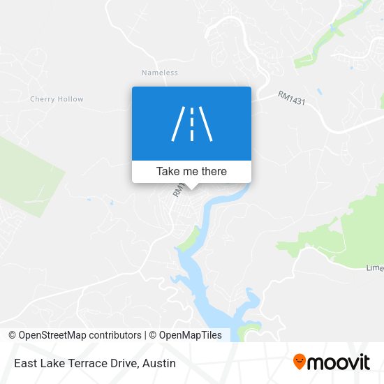East Lake Terrace Drive map