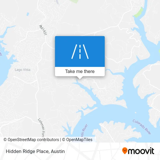 Hidden Ridge Place map