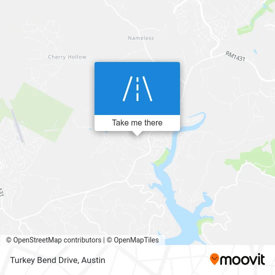 Turkey Bend Drive map