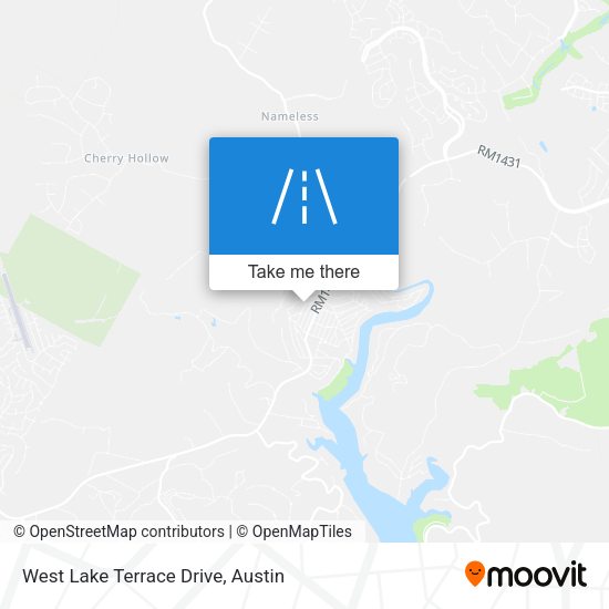 West Lake Terrace Drive map