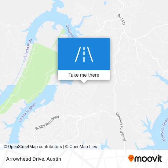 Arrowhead Drive map