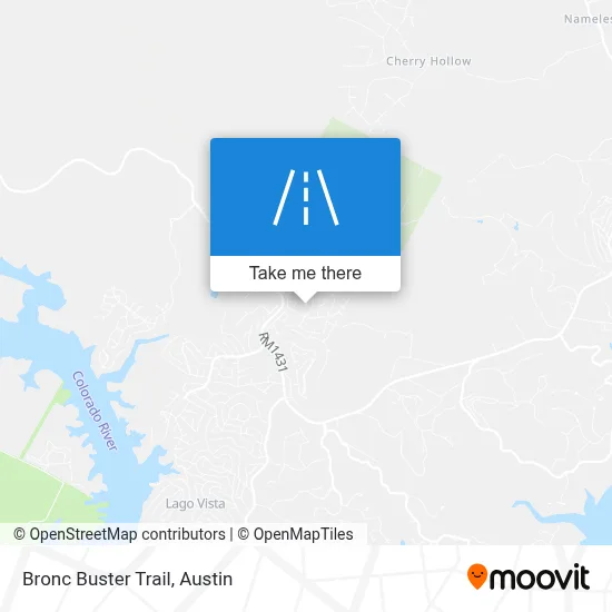 Bronc Buster Trail map