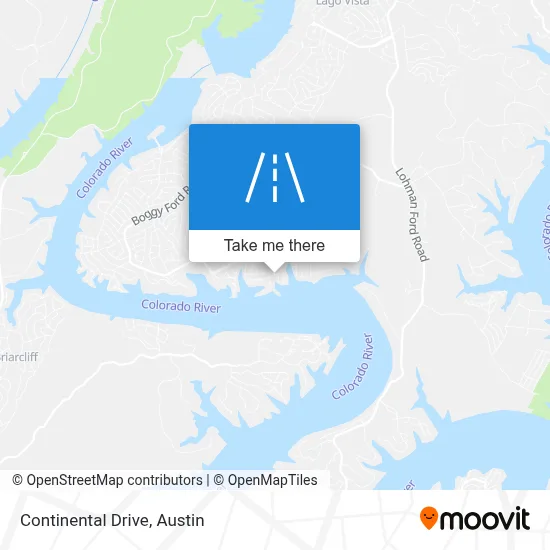 Continental Drive map
