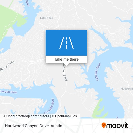 Hardwood Canyon Drive map