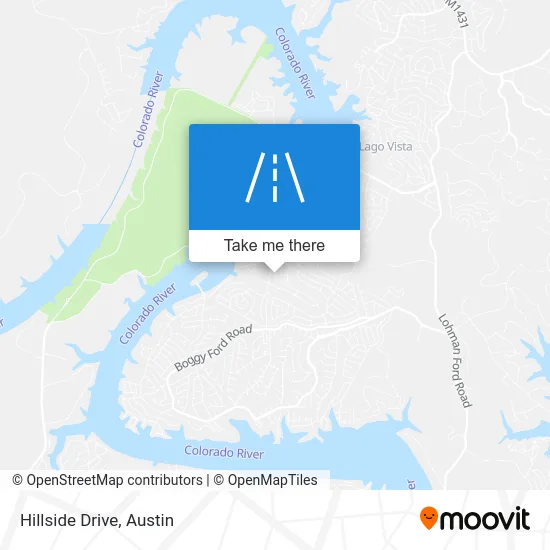 Hillside Drive map