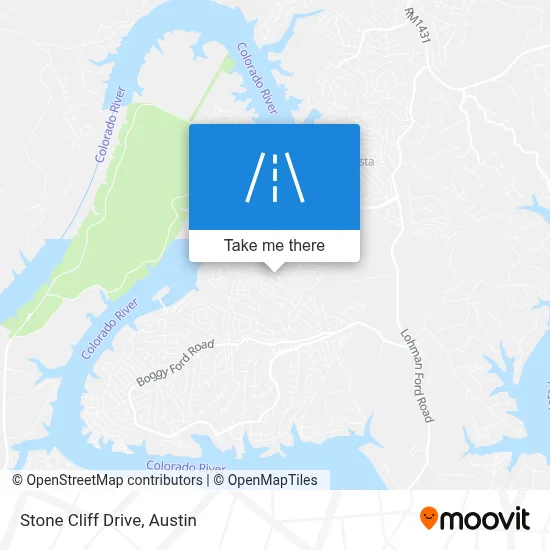 Stone Cliff Drive map
