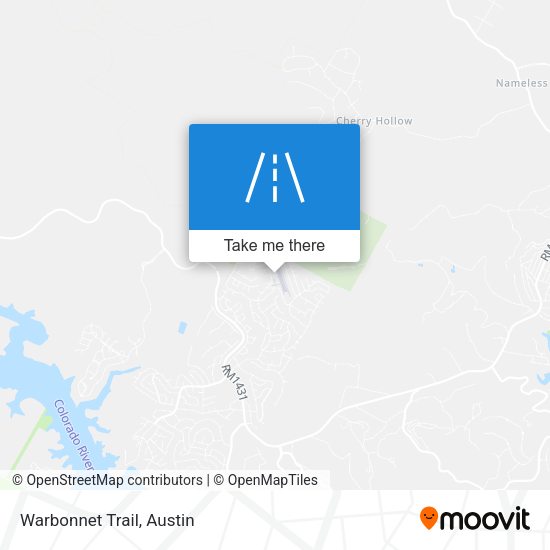 Mapa de Warbonnet Trail