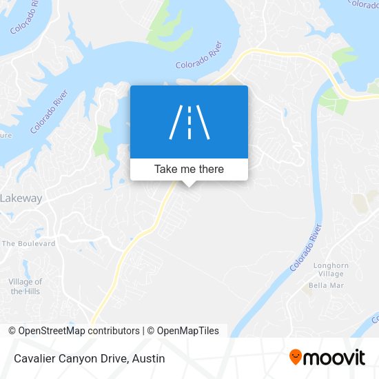 Mapa de Cavalier Canyon Drive