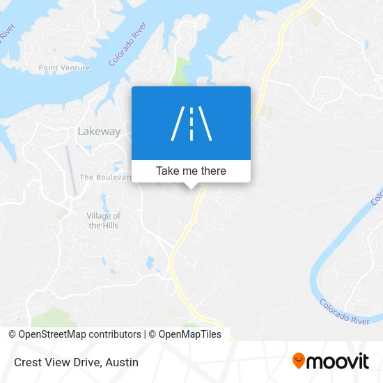 Crest View Drive map