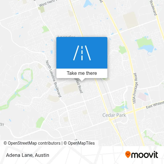 Adena Lane map