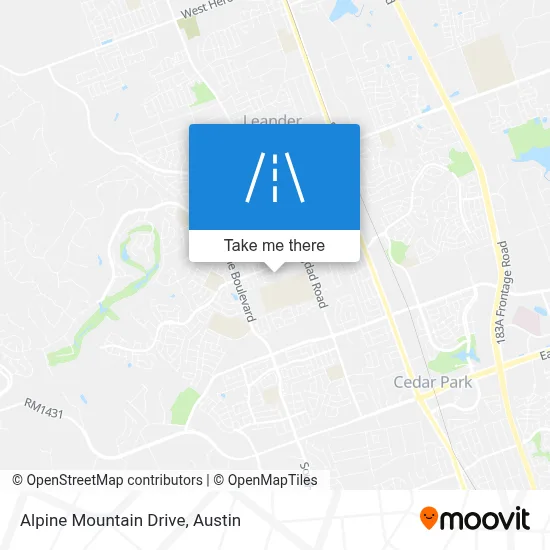 Alpine Mountain Drive map