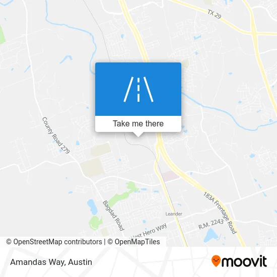 Amandas Way map