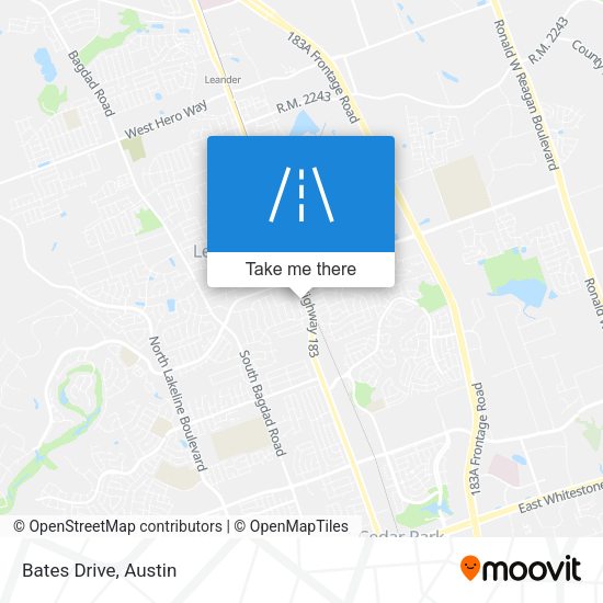 Mapa de Bates Drive