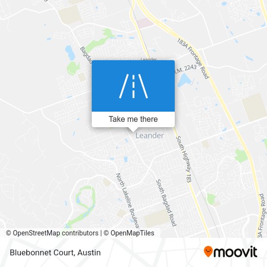 Mapa de Bluebonnet Court