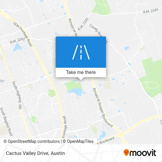 Cactus Valley Drive map