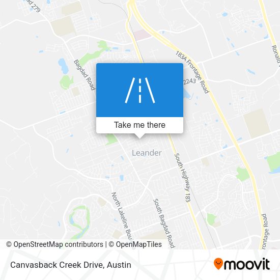 Canvasback Creek Drive map