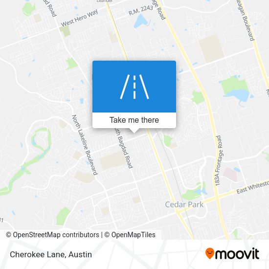 Mapa de Cherokee Lane