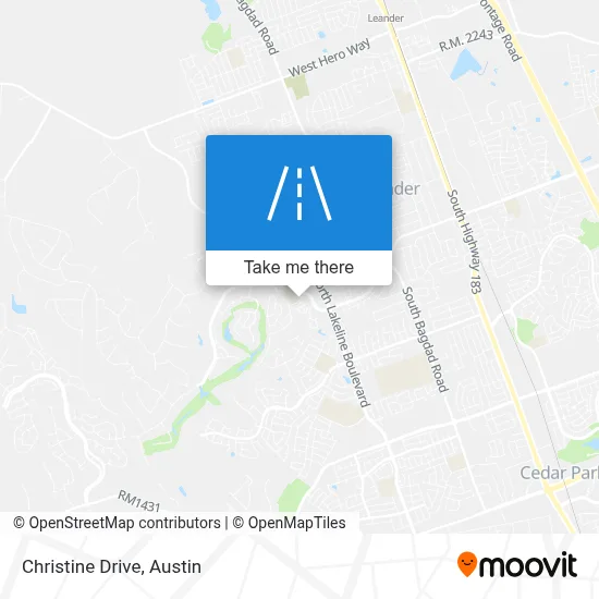 Christine Drive map