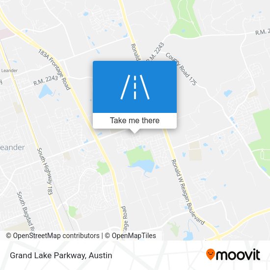 Mapa de Grand Lake Parkway
