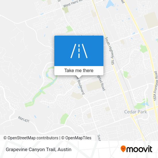 Grapevine Canyon Trail map