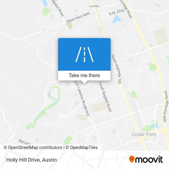 Holly Hill Drive map